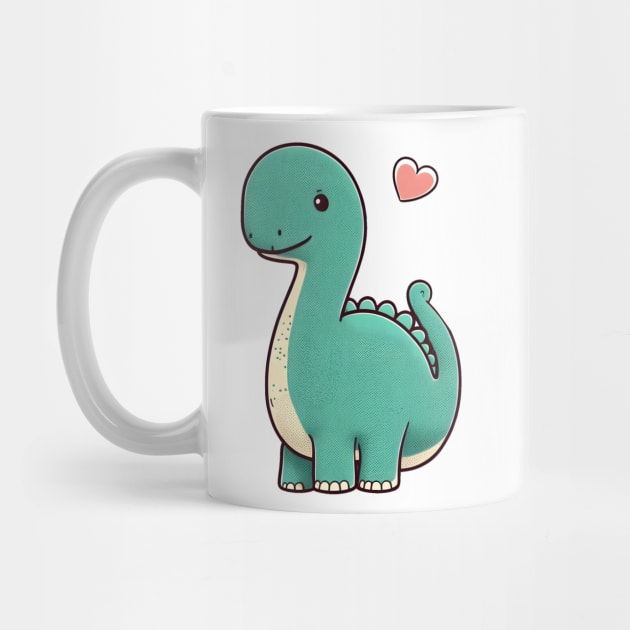 Diplo Dino for Children with heart by CutePlanetEarth